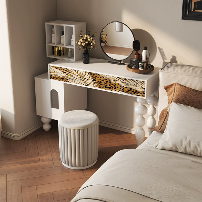Commode de luxe rétro française, Blanc