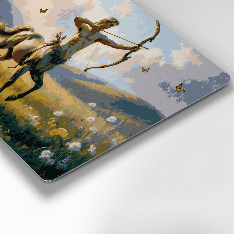 Art mural en métal Sci Fi Centaur archer in meadow