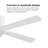 54'' Flush Mount Ceiling Fan 6-Speed 5 Carved Wood Blades Reversible DC Motor Low Profile, satin white finish -1870349376-1870349383-1870349381