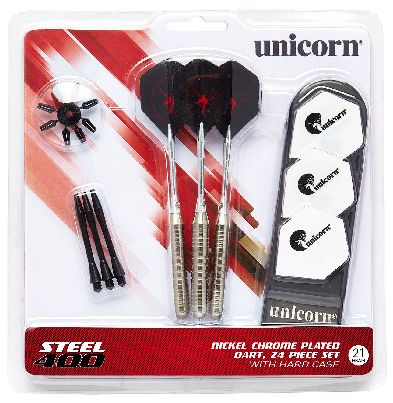 Unicorn Core XL Attaccante – Freccette A Punta Morbida 20g, 80% Tungsteno, Barili Di Precisione, Rosso