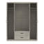 ALLINGTON 4 Door 2 Drawer Wardrobe With Mirror-113360811