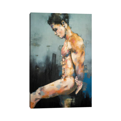 Standing Figure 11-10-19 by Thomas Donaldson - Wrapped Canvas Painting