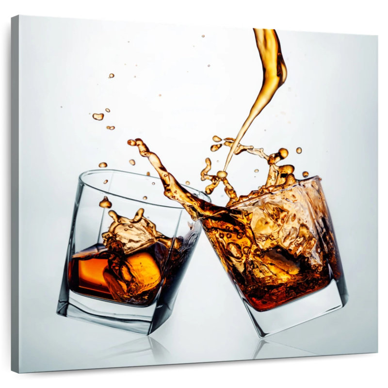Yarlin éclaboussant des boissons de whisky, H 16 po x l 16 po