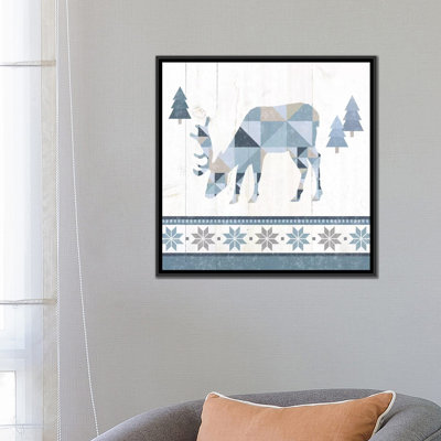 « nordique geo », impression sur toile tendue cerf ii