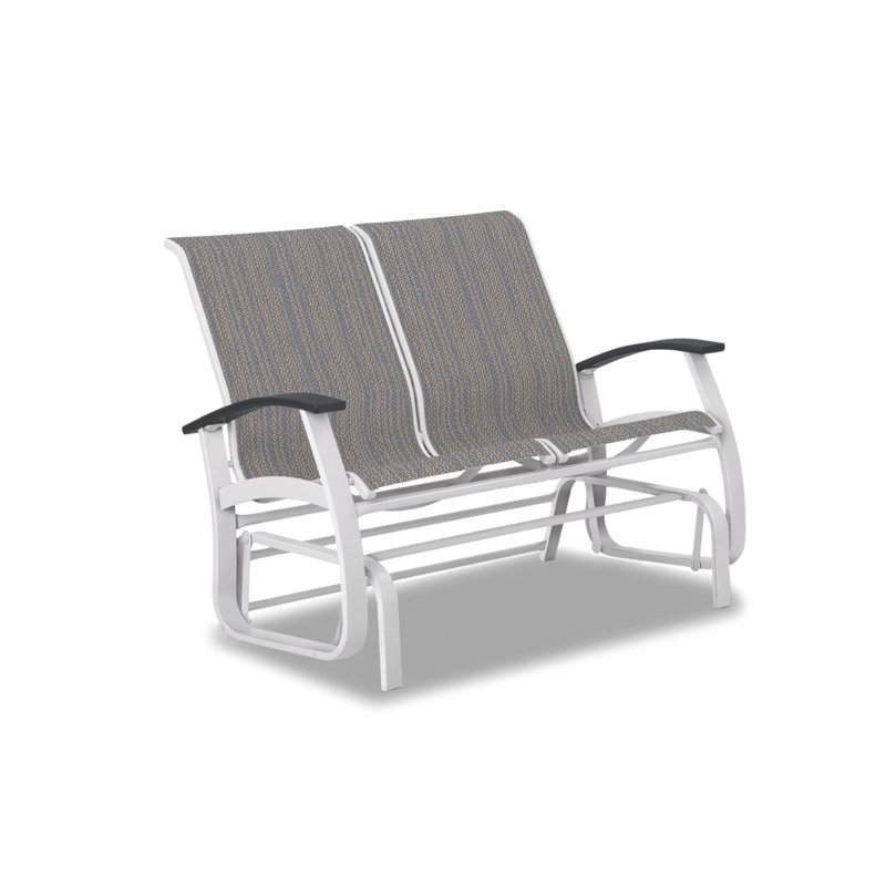 Belle Isle Outdoor Glider, Skip, Desert P60, Gloss White
