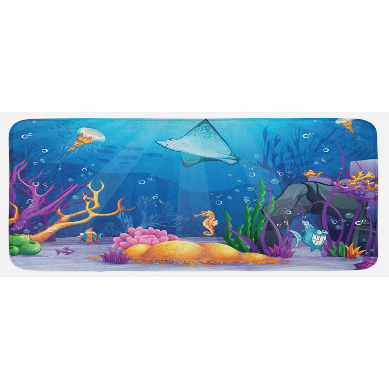 Tapis de cuisine ocean
