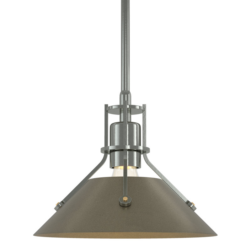 Henry 1 - Light Single Cone Pendant, Sterling, Soft Gold