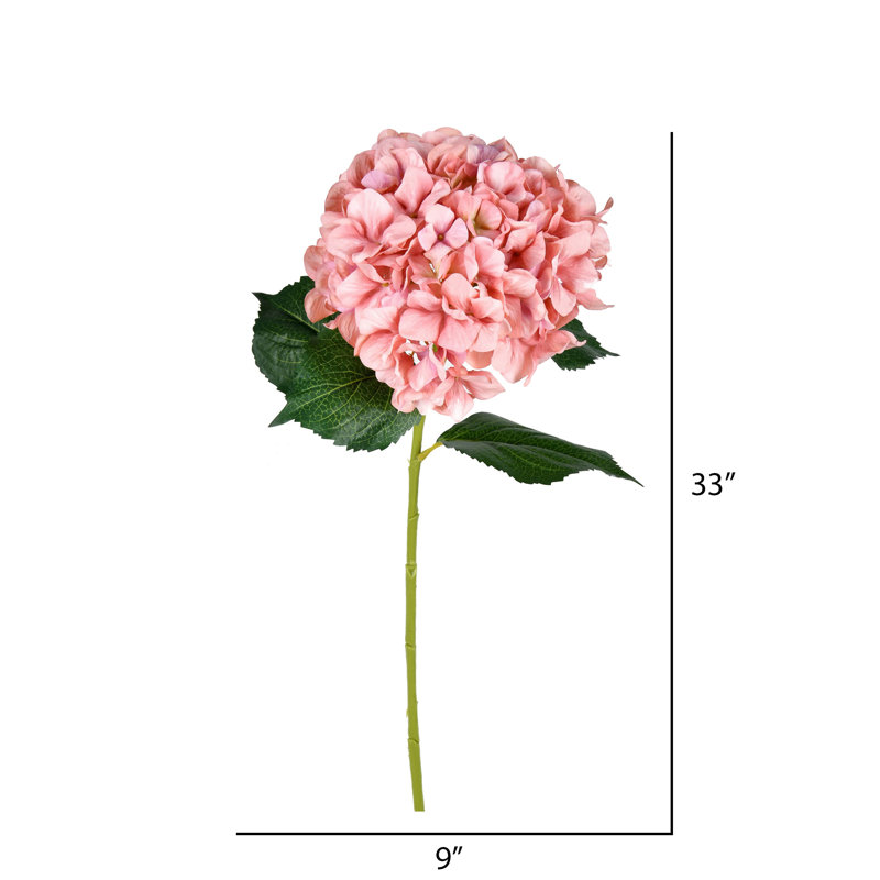 Vaporisateur d'hortensia artificiel avec impression, Rose