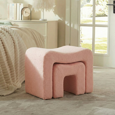 Catargiu 2 - Piece Teddy Upholstered Ottoman