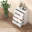 Commode 4 tiroirs, table de chevet en bois pour chambre à coucher, armoire de rangement à tiroirs de garde-robe l 23,6 po-1448039154