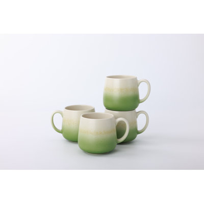 Ensemble de 4 tasses à café en grès de 23 cl