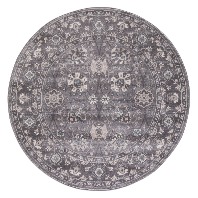 Oriental Indoor Rug, Round 5'
