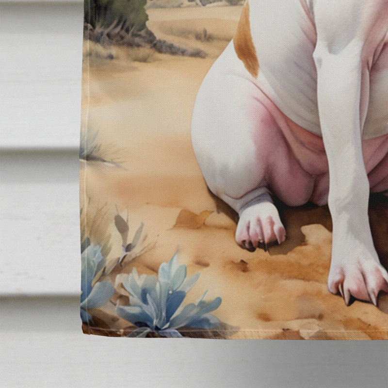 Drapeau Cowboy Welcome House, Bull-terrier