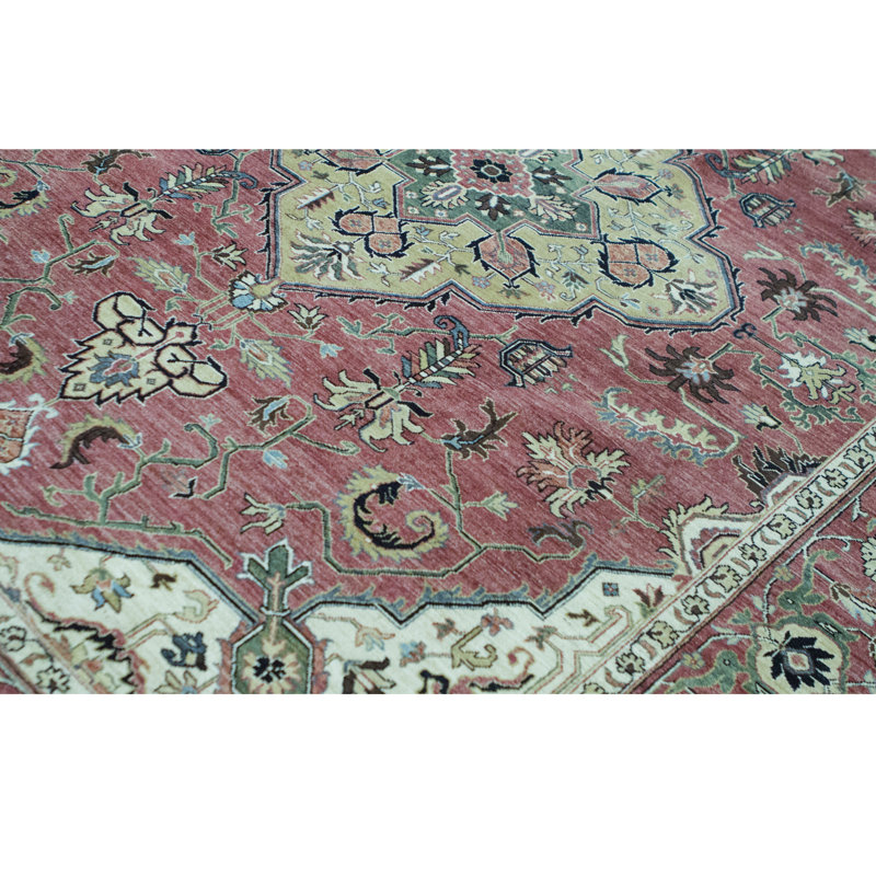 Tapis rouge de haute qualité noué à la main Sultanabad