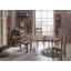 Ashlyn Solid Wood Top Metal Base Dining Table