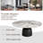 Modern Round Coffee Table with Faux Marble Tabletop and Pedestal Solid Wood, Cocktail Table for Living room & Home Decor-1724320320-1724320351-1724320341