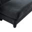 En forme de L en noir avec fonctionnalité de rangement, mobile pour le confort et la commodité, compartiments latéraux, conception à assise profonde, six coussins décoratifs confortables rembourrés de 83 po.-1774855018-1774855013