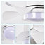 Ventilateur de plafond 21 pouces à faible bruit avec télécommande et lumière à DEL pour cuisine, salle à manger, salle de bain et patio-590348819