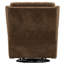 Fauteuil inclinable pivotant brun foncé-725063941