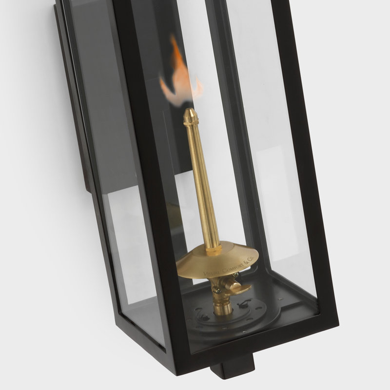 Fresno Gas 1 - Light Outdoor Wall Lantern, 22.75'' H x 6'' W x 9.25'' D
