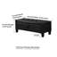Banc de rangement rembourré en similicuir-475071749