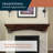 Salem 48" Floating Pine Wood Fireplace Mantel Shelf with Arched Corbels - Cinnamon Finish-785288388-696325736