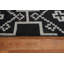 Tapis géométrique noir Gabbeh 8 x 10