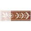 Carreau de mosaïque en marbre 11 po x 21,7 po Carnelian