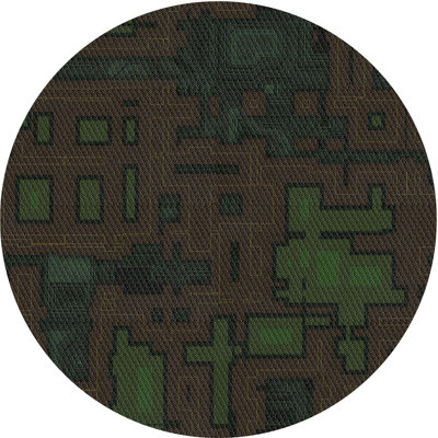 Brun Tapis décoratif