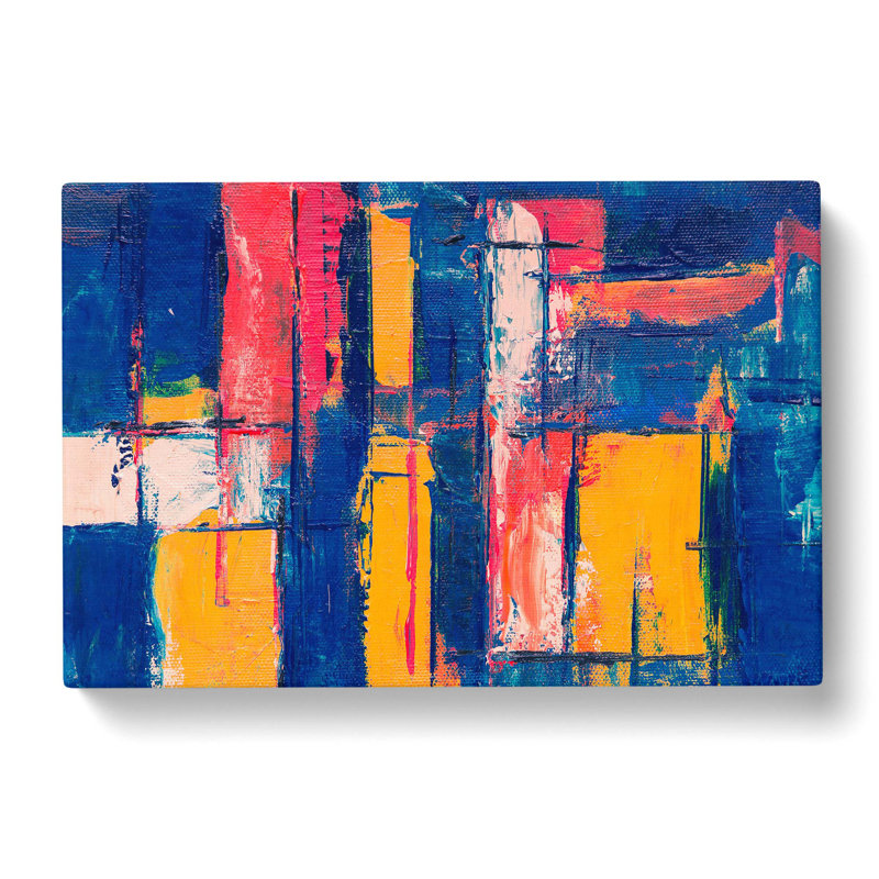 Abstract Art Painting Vol.366 by S.Johnson - Wrapped Canvas Painting, 50cm H x 76cm W x 3cm D