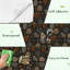 Papier peint adhésif auto-adhésif Earthy Mosaic Stone Rust Charcoal Beige Tones