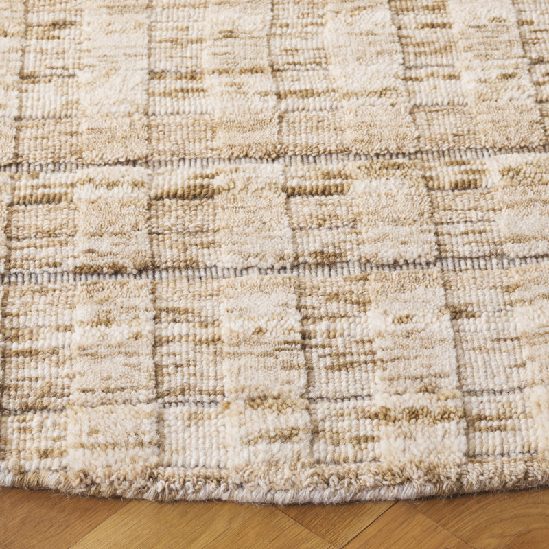 Element 501 Area Rug In Beige, Round 6'