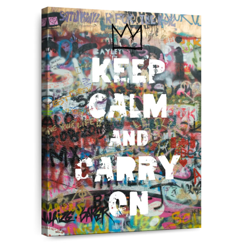 Tergel Keep Calm And Carry On, H 48 po x l 32 po