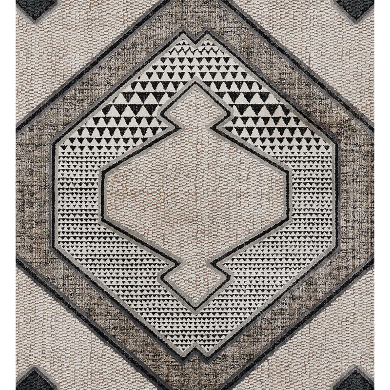 Canella Moroccan Ivory Area Rug, Rectangle 3'11" x 5'7"