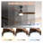 60 Inch Outdoor Ceiling Fan with Lights, Remote Control Ceiling Fan with 3 Solid Wood Blades, Noiseless DC Motor, Dimmable LED Lighting for Indoor/Outdoor Living Spaces