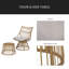 Chaise et table d'appoint