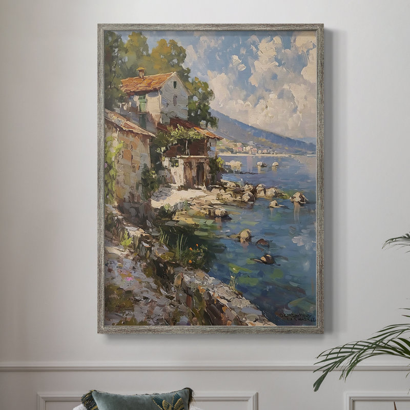 LANDSCAPES Series CCCLXVIII Framed Print - Solid Wood, H 11 po x l 9 po