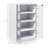 Media Cabinet, 4-Tier Stereo Cabinet,-1919410959