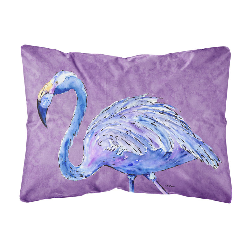 Flamingo Purple Indoor/Outdoor Throw Pillow