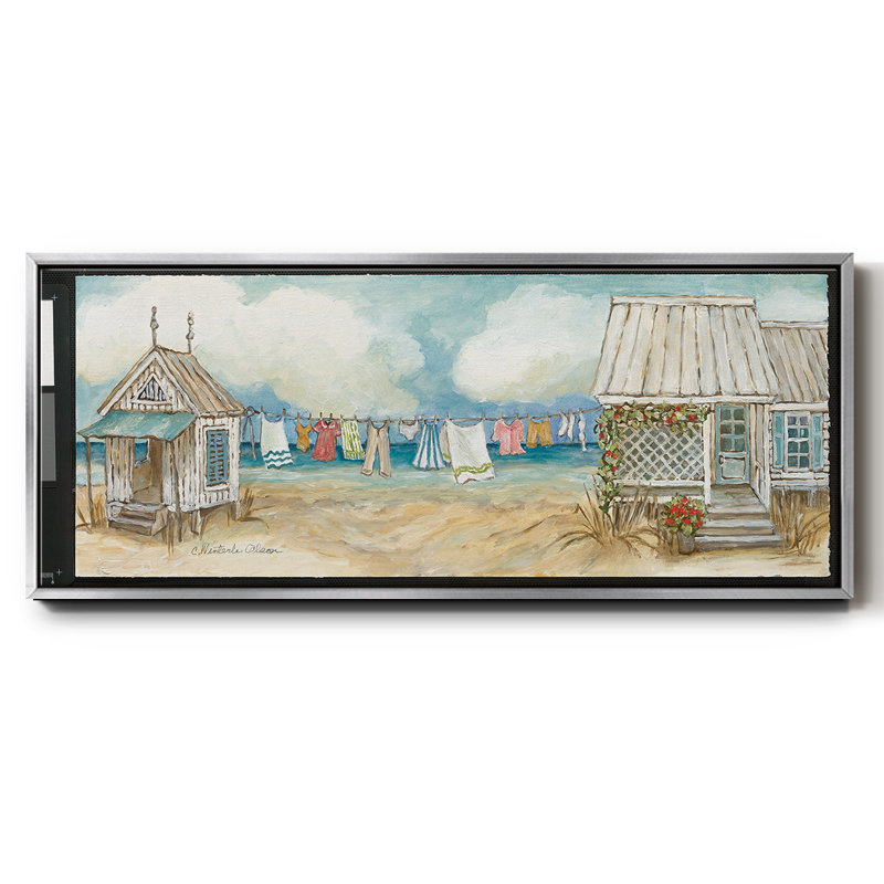 Fresh Laundry II- Framed Canvas, 24" H x 60" W