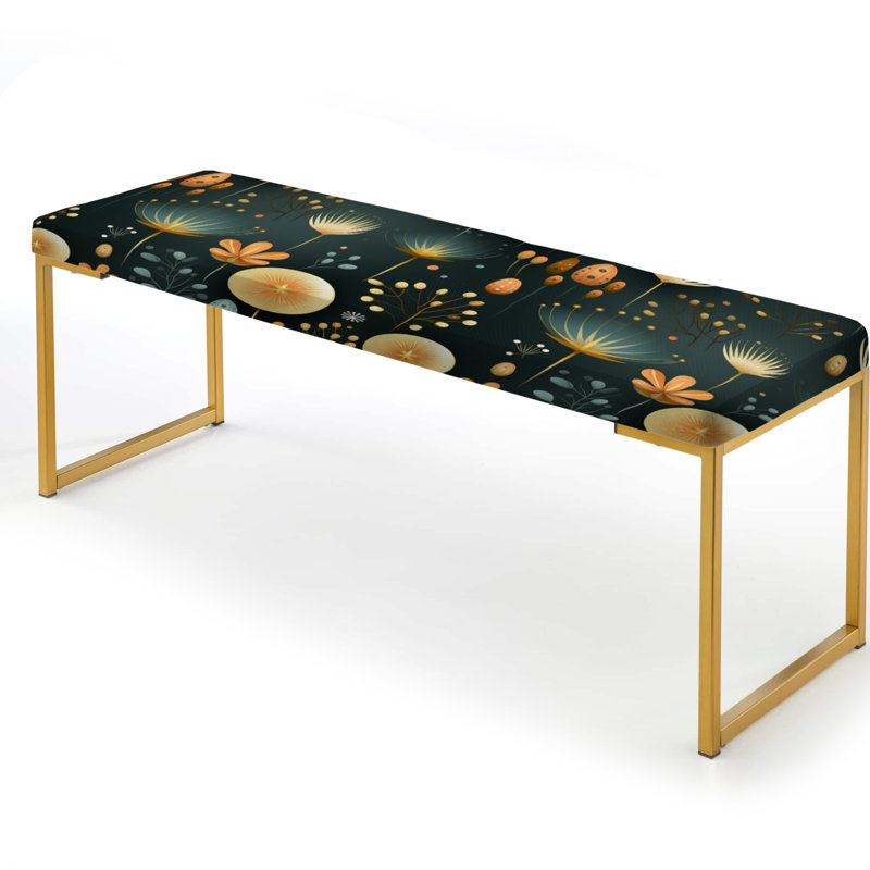 Banc rembourré Mid Century