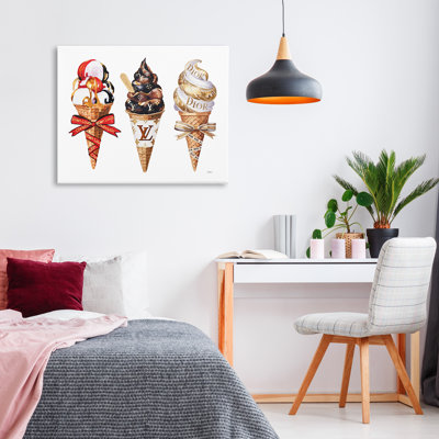 Luxury Gourmet Ice Cream Canvas, design by Amanda Greenwood