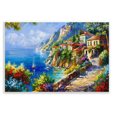  Panoramic Mountain View Wall Plaque Art by LSR Design Studio