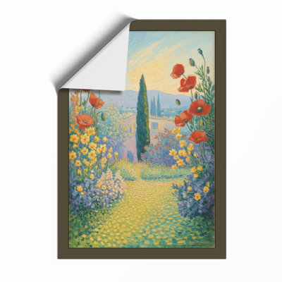Garden Pathway Botanical - Framed Print