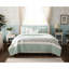 Courtepointe réversible en coton 6 pièces avec 3 coussins décoratifs Dawn-117361112-117361107