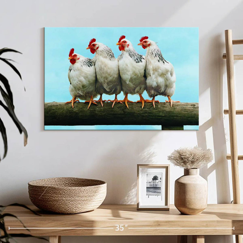 Brampt Chicken Friends, 16" H x 24" W