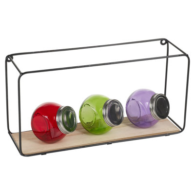 Johnar 3 Piece Square Floating Shelf