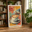 Coffee and Destinations Retro - Wrapped Canvas-131763559-131763560