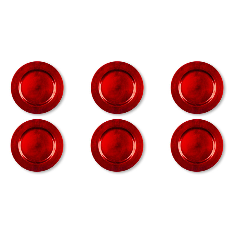 Solid Colour Charger, Red