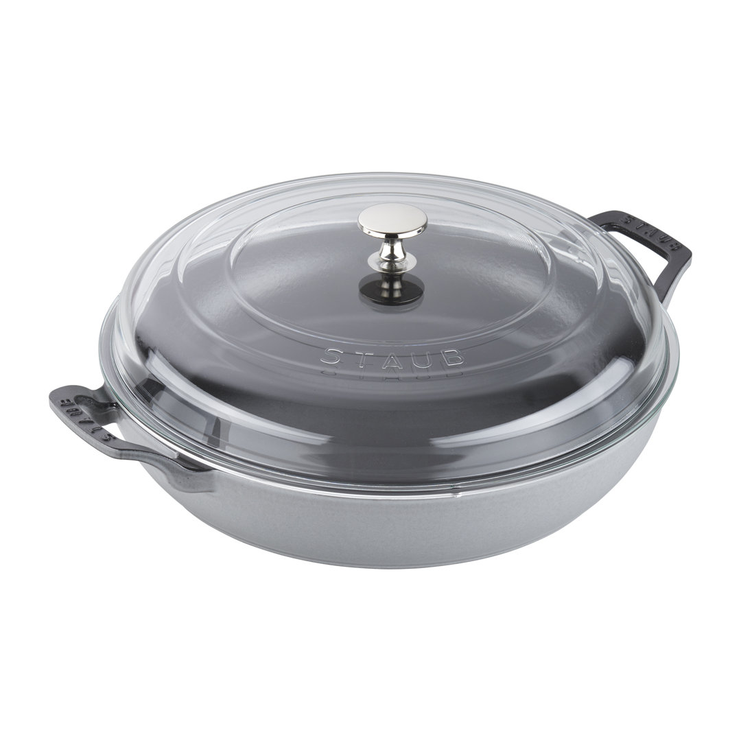 Braisers 3.5 L Cast Iron Round Heritage Braiser/Sauté Pan Staub 